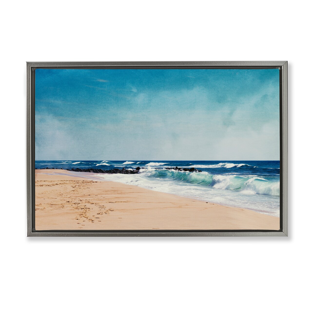 Stupell Industries Atlantic Waves Shoreline Floating Frame, design by Dirk Wüstenhagen